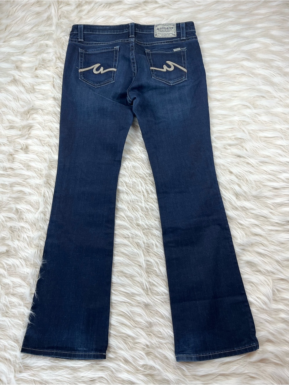 Anoname Jeans 32x32 Mid Rise Bootcut Dark Wash - Picture 4 of 7